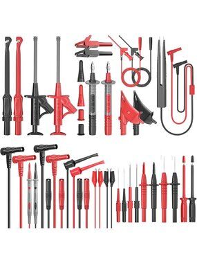 33PCS Silicone Multimeter Test Leads Kit for Electrical Testing & Repair